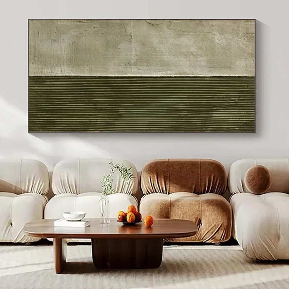 Neutrals Original Split Textured Oversized Canvas Artwork APCK9